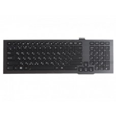 0KNB0-9410RU00 клавиатура для ноутбука Asus G75, G75Vw, G75Vx, G75V, черная с серой рамкой, с подсветкой, гор. Enter