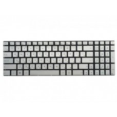0KNB0-662BRU00 Клавиатура для ноутбука Asus G771, N551, ROG GL552JX, GL552VL, GL552VW, GL552VX, N552VX, серебристая, без рамки, с подсветкой, гор. Enter