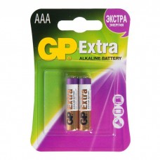 24AX-2CR2 EXTRA батарейки GP Extra Alkaline 1.5V, мизинчиковые AAA LR03, 2 шт