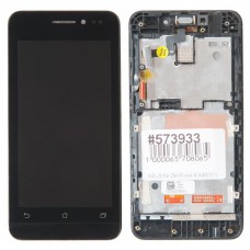 A450CG дисплей в сборе с тачскрином и передней панелью для ASUS для ZenFone 4 A450CG черный царапины потертости