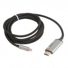6957531080640 кабель HOCO HDMI UA13 для Type-C (L=1.8M) Full HD 4K/2K, серый