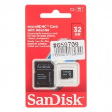 SDSDQM-032G-B35A карта памяти MicroSDHC 32Gb SanDisk Class 4