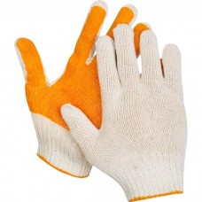 11452-S перчатки трикотажные, 10 класс, х/б, с защитой от скольжения, S-M ЗУБР 11452-S