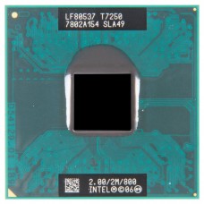 SLA49 процессор для ноутбука Intel Core 2 Duo Mobile T7250 Socket P 2.0 ГГц с разбора