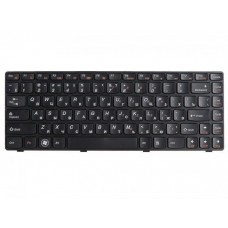 25-011680 клавиатура для ноутбука Lenovo IdeaPad B470, G470, G475, V470, Z470, черная с рамкой, гор. Enter