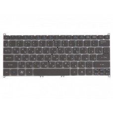 KB.I100A.228 клавиатура для ноутбука Acer Aspire S3, S3-391, S3-951, S5-391, Aspire V5-171, Aspire One B113, Aspire One 725, Aspire One 756, TravelMate B1, серая без рамки, гор. Enter