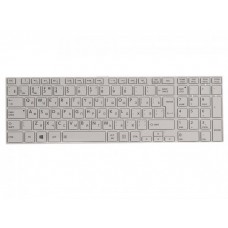 V130426CK1 клавиатура для ноутбука Toshiba Satellite P850, P855, p870, p870d, p875, p875d, белая с рамкой, верт. Enter