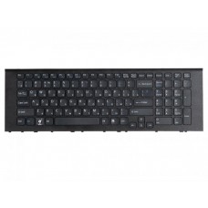 148915971 клавиатура для ноутбука Sony Vaio VPC-EF, VPC-EF2E1R/WI, VPC-EF2S1R/BI, VPC-EF3E1R/WI, VPC-EF3S1R/BI, VPCEF4E1R, VPC-EF4E1R/WI, черная с рамкой, гор. Enter