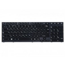 PK130CX1A11 клавиатура для ноутбука Toshiba Satellite A660, A660D, A665, A665D, Qosmio X770, P750, P755, черная с рамкой, с подсветкой, верт. Enter