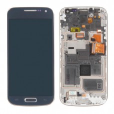 I9192 дисплей в сборе с тачскрином и передней панелью для Samsung Galaxy S4 mini (GT-I9195 / GT-I9190 / GT-I9192) серый AMOLED