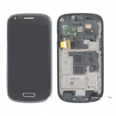 I8190 дисплей в сборе с тачскрином и передней панелью для Samsung Galaxy S3 mini (GT-I8190) черный AMOLED