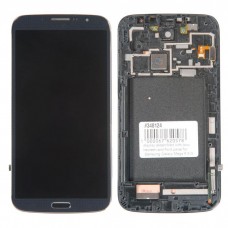 I9200 дисплей в сборе с тачскрином и передней панелью для Samsung Galaxy Mega 6.3 (GT-I9200) черный TFT-PLS