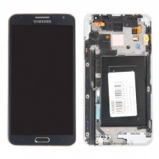 N7505 дисплей в сборе с тачскрином и передней панелью для Samsung Galaxy Note 3 Neo (SM-N7505) черный AMOLED