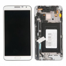 N7505 дисплей в сборе с тачскрином и передней панелью для Samsung Galaxy Note 3 Neo (SM-N7505) белый AMOLED