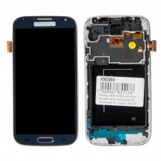 I9500 дисплей в сборе с тачскрином и передней панелью для Samsung Galaxy S4 (GT-I9500) Black Edition AAA