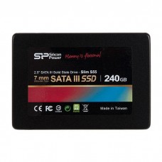 SP240GBSS3S55S25 жесткий диск SSD 240Gb, SATA III, 2.5", Silicon Power Slim S55