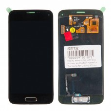 SM-G800F дисплей в сборе с тачскрином и кнопкой Home для Samsung Galaxy S5 mini (SM-G800F) черный AAA