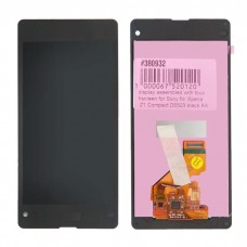 D5503 дисплей в сборе с тачскрином для Sony Xperia Z1 Compact (D5503) черный AA