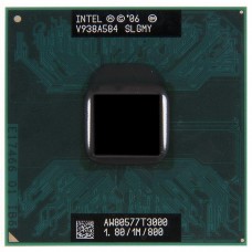 SLGMY процессор для ноутбука Intel Celeron Dual-Core T3000 Socket P 1.8 ГГц с разбора