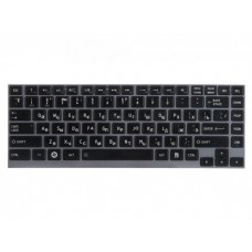 PK130T71A08 клавиатура для ноутбука Toshiba для Satellite R700, U800, U800W, U840, U845, U900, U920, U920T, U925, U940, Z830, R830, Z935, черная с голубой рамкой, гор. Enter