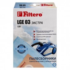 LGE 03 мешки для пылесосов LG, Clatronic, Rolsen Filtero LGE 03 ЭКСТРА, (4 штуки)