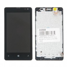 дисплей в сборе с тачскрином для Nokia Lumia 435 черный