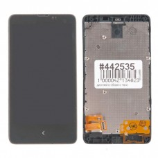 дисплей в сборе с тачскрином для Nokia X Dual Sim черный