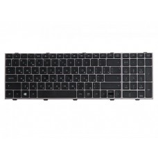 701548-151 клавиатура для ноутбука HP для ProBook 4540s, 4545s, серая рамка, черные кнопки, гор. Enter