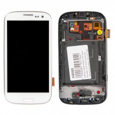 GH97-14106С дисплей в сборе с тачскрином и передней панелью для Samsung Galaxy S3 (GT-I9305) белый AMOLED