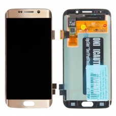 G925F дисплей в сборе с тачскрином для Samsung Galaxy S6 Edge (SM-G925F) золотой AMOLED