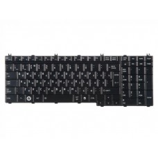 V101602AK1 клавиатура для ноутбука Toshiba для Satellite A500, A505, L350, L355, L500, L505, L550, F501, P200, P300, P500, P505, X200, Qosmio F50, G50, X300, X305, X500 и X505, черная глянцевая со скосом, верт. Enter