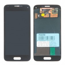 G800F дисплей в сборе с тачскрином для Samsung Galaxy S5 mini (SM-G800F) черный AMOLED