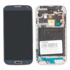 I9505 дисплей в сборе с тачскрином и передней панелью для Samsung Galaxy S4 (GT-I9505) черный AMOLED