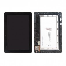 TF103CG дисплей в сборе с тачскрином и передней панелью для Asus для Transformer Pad, черный, б/у