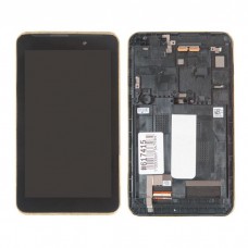 ME70C дисплей в сборе с тачскрином и передней панелью для Asus ME70C черный, оригинал