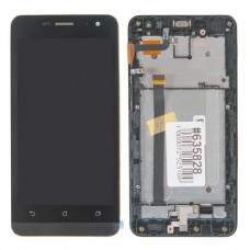 A502CG дисплей в сборе с тачскрином и передней панелью для Asus для Zenfone 5 A502CG черный (новый)