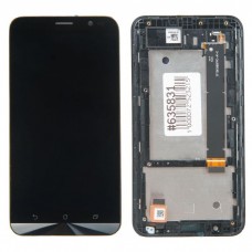 ZB551KL дисплей в сборе с тачскрином и рамкой крепления для ASUS для Zenfone Go ZB551KL (новый) черный