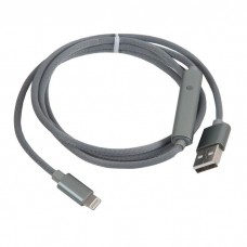 6957531080527 кабель USB HOCO u44 Timing Lightning с таймером на 4 часа, серый