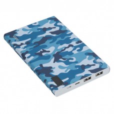 внешний аккумулятор HOCO b33A-20000 2 USB с дисплеем camouflage series (20000mAh), синий камуфляж