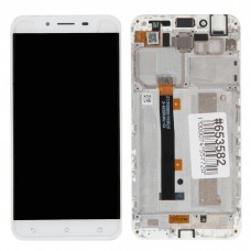 ZC553KL дисплей в сборе с тачскрином и рамкой крепления для ASUS ZenFone 3 Max ZC553KL   белые с разбора