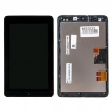 ME172V дисплей в сборе с тачскрином и передней панелью для Asus MeMO Pad 7 ME172V-1B черные, оригинал