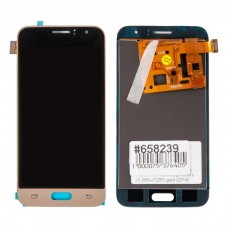 J120F дисплей в сборе с тачскрином для Samsung Galaxy J1 (SM-J120F) золотой (2016) TFT с регулировкой яркости