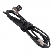 6957531079354 кабель USB HOCO U42 exquisite steel lightning, черный