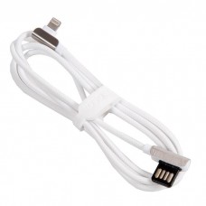 6957531079361 кабель USB HOCO U42 exquisite steel lightning, белый