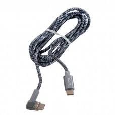 6957531078449 кабель USB HOCO U40C 87W angled magnetic Type-C to Type-C, серый