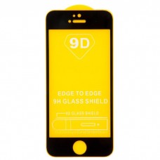 iPhone 5S защитное стекло 9D на дисплей для Apple iPhone 5, 5S, 5C, SE, черный