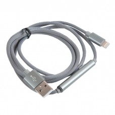 6957531080527 кабель USB HOCO u44 Timing Lightning с таймером на 4 часа, серый б/у