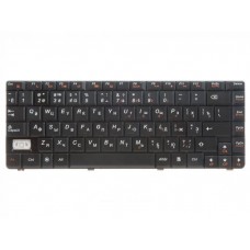 25-009804 Клавиатура для ноутбука Lenovo IdeaPad G460, G460E, G465, черная с рамкой, гор. Enter донор