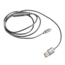 6957531080527 кабель USB HOCO u44 Timing Lightning с таймером на 4 часа, серый поврежденная упаковка