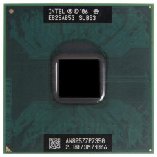 SLB53 процессор для ноутбука Intel Core 2 Duo Mobile P7350 Socket P 2.0 ГГц с разбора